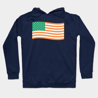 St. Patrick's Day America Stars & Stripes Flag Hoodie